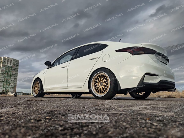 Hyundai Solaris на дисках BBS LM R17 4x100 - Фото № 1