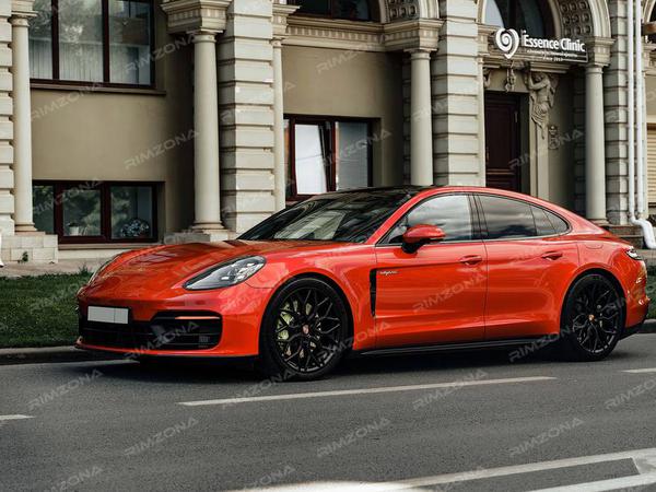 Porsche Panamera на кованых дисках в стиле VOSSEN HF2 R21 - Фото № 5