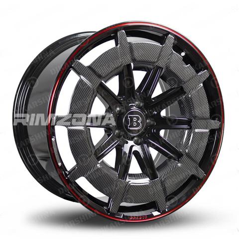 Кованый диск В стиле Mercedes Monoblock Z Carbon Rocket R23 10/11.5J 5x112 ET45/47 dia 66.6