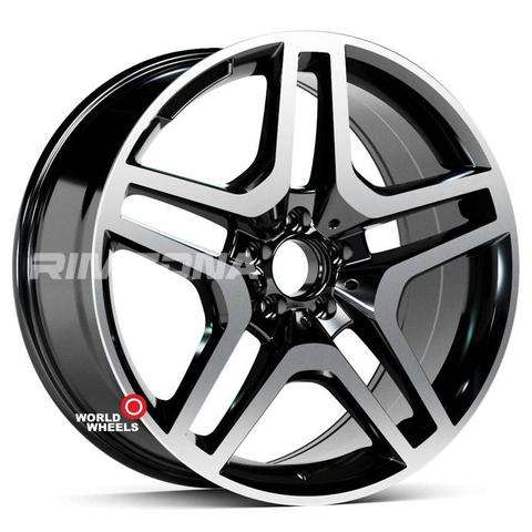 Литой диск В стиле Mercedes AMG 5 Double Spoke 166 R20 9.5J 5x130 ET45 dia 84.1